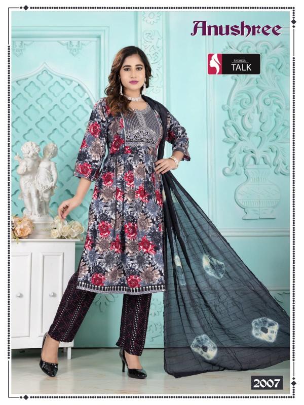 Fashion Talk Anushree Rayon Printed Kurti Bottom With Dupatta